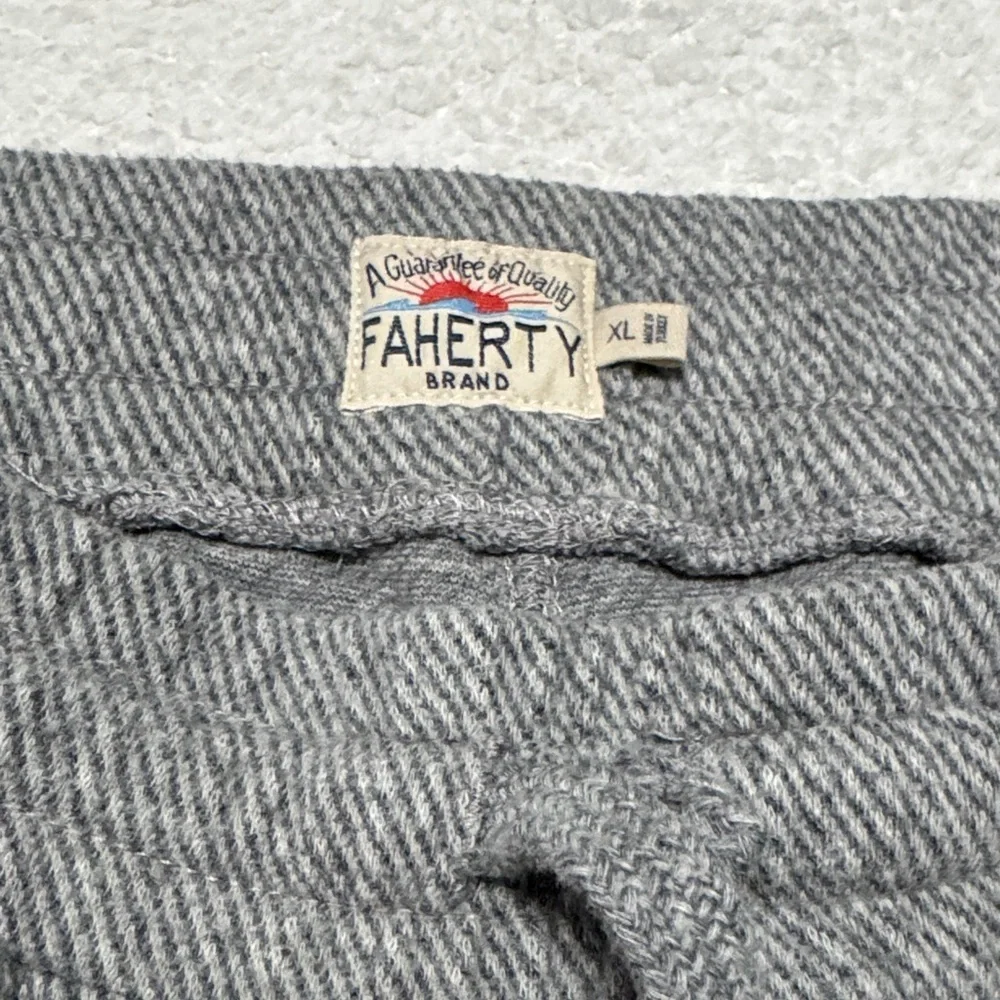 Faherty Heather Gray Joggers Sz XL